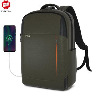 China T-B3906 RFID Black Softback Waterproof Laptop Travel Backpack wholesale