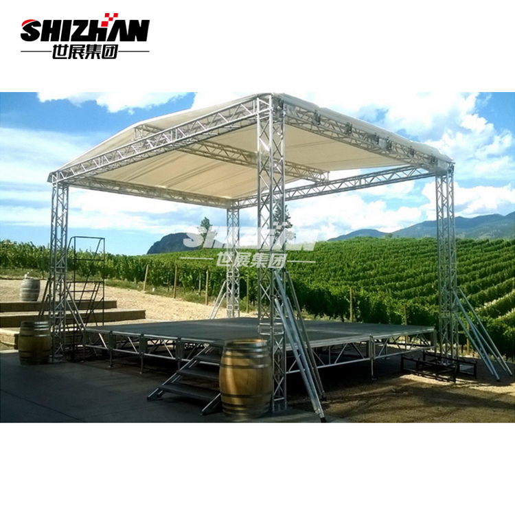 Outdoor Performance Aluminium Lighting Truss Display Round Stage Platform