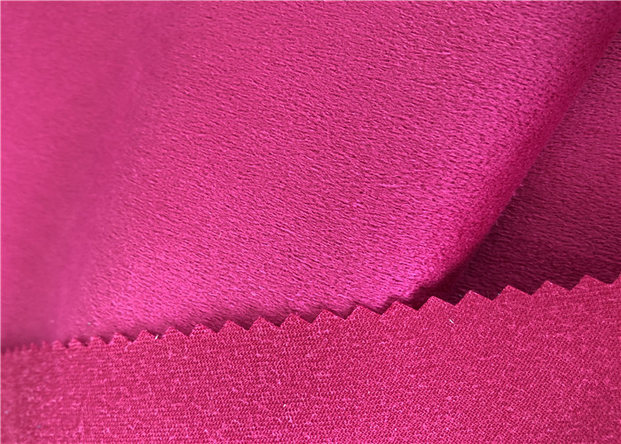 100% Polyester Suede Fabric Microfiber Brushed Knitted Suede For Clothes