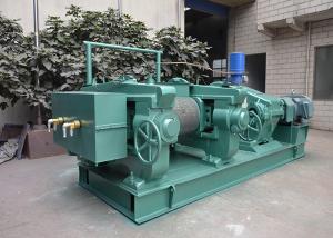China 90 KW Tyre Recycling Line Double Roller Rubber Grinder Wear Proof Hard Alloy Cast wholesale