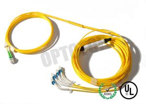 China LC UPC Fiber Optic Y Cable 2x4 Twist Connector , Length Customized wholesale