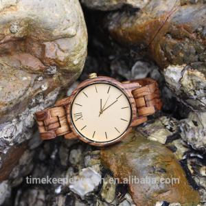 China wood watch band ,zebra wood wristwatches oem . wholesale