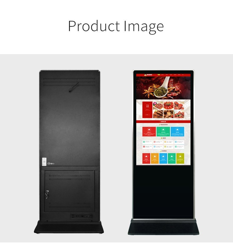 Floor Standing Indoor Digital Signage , LED Touch Screen Advertising Displays