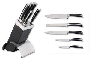 China Professional Chef Knife Set And Forged Kitchen Knives With Knife Black wholesale