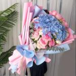 Ouya Double Sided Color Paper 58x58cm For Wrapping Flower gifts
