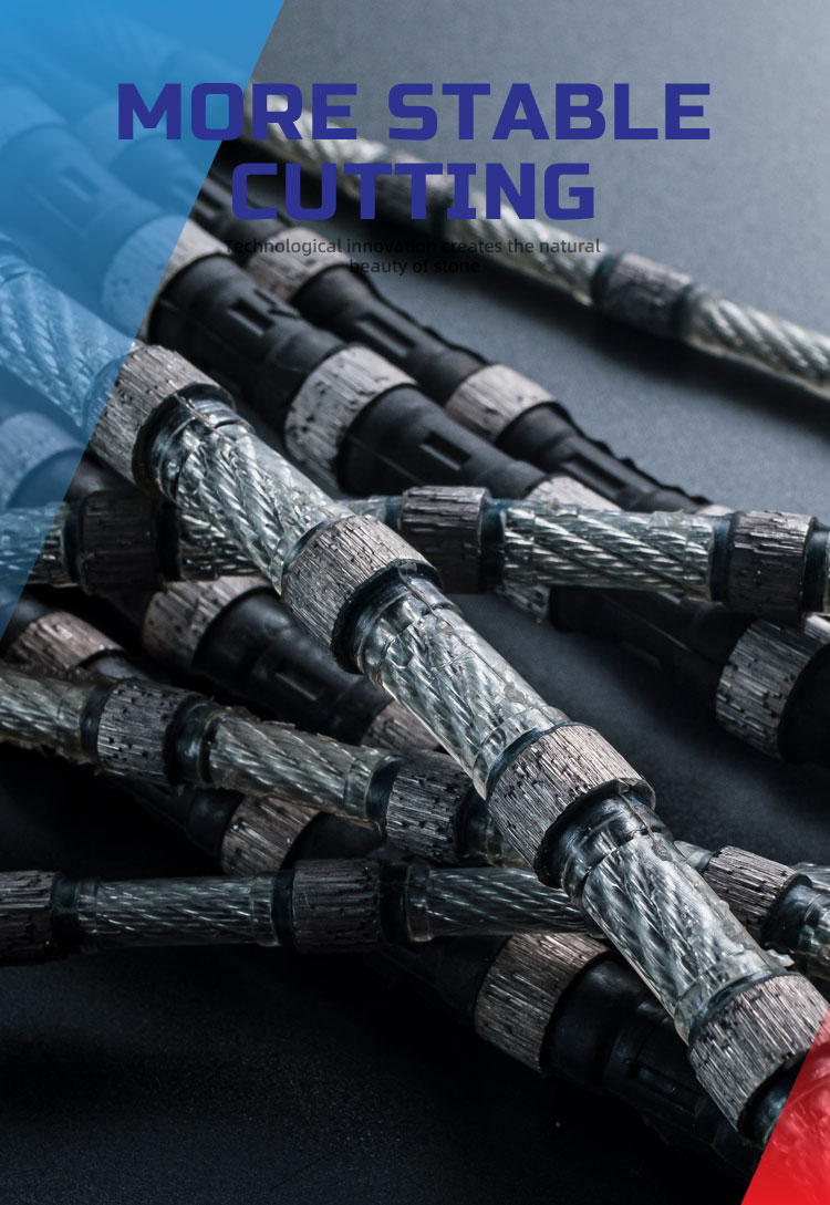 Multi Sire Saw Wire Rope Saw Spare Parts Puylle Diamond Wire Saw Beads For Stone Cutting