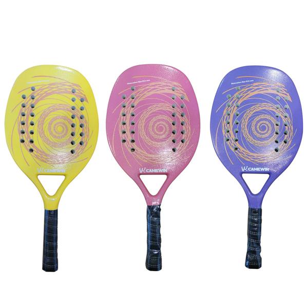 Beach Tennis Racket Full Carbon Professional Soft EVA Face Padel Tennis Racquet