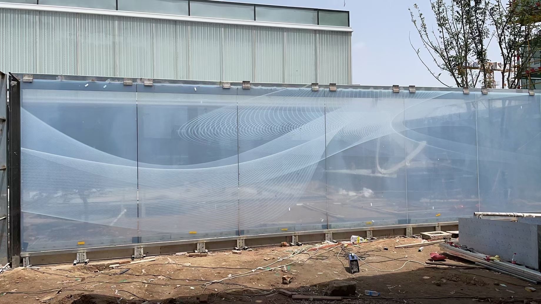 Customizable Acid AG Tempered Glass Digital Printing Design SGCC Approved