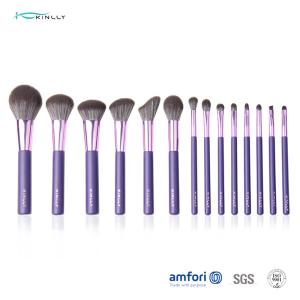 China 14pcs Cruelty Free Wooden Handle Makeup Brushes wholesale