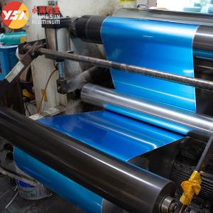 China Blue Aluminum Mylar Spooling Foil Roll AL+PET Laminating Film wholesale
