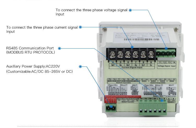 Display Simple Operation CN-3D3J Multi-function Digital Display Table Remote Control Meters
