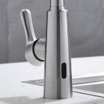 Extendable No Touch Kitchen Sink Faucets
