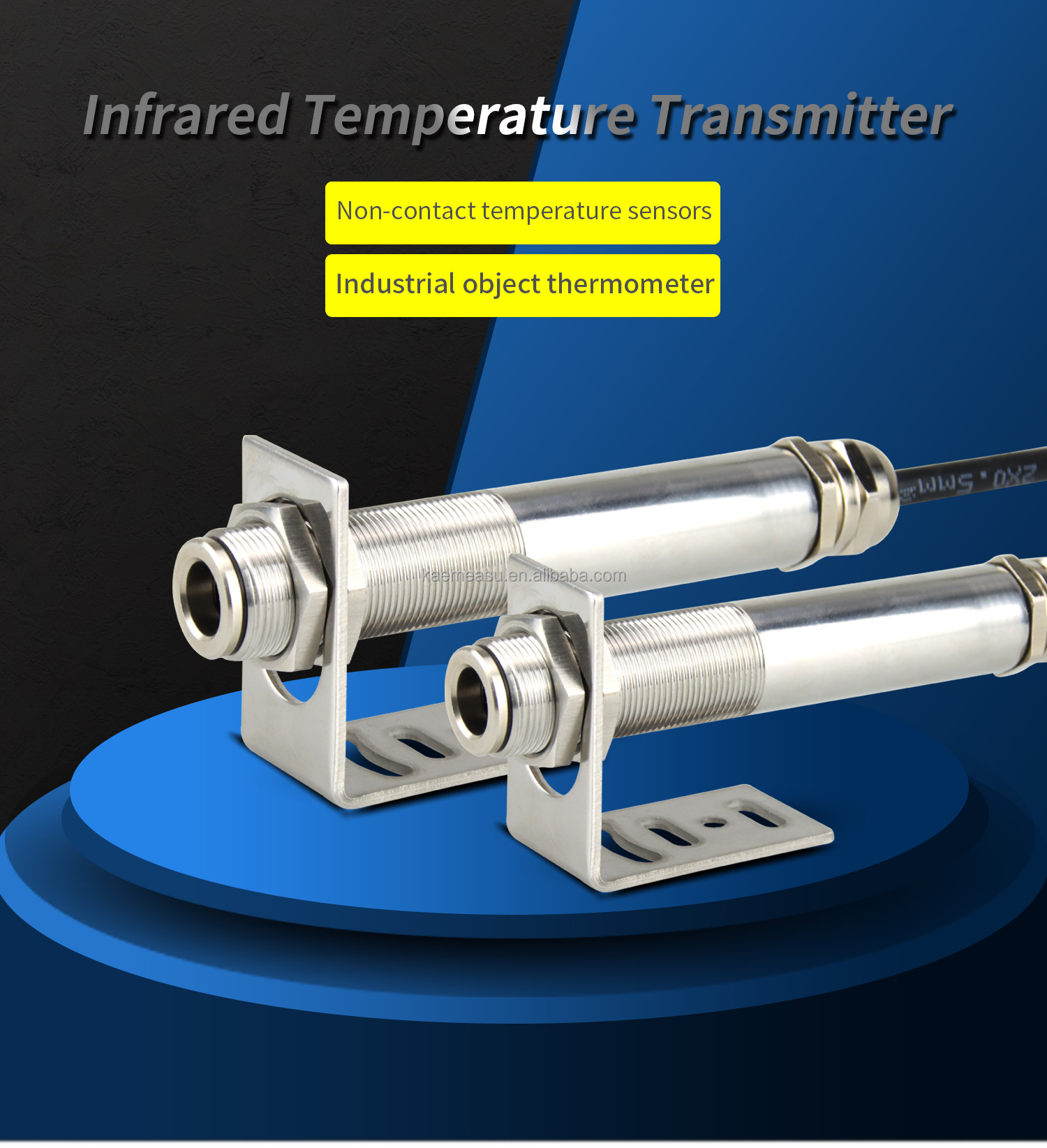 kaemeasu 4~20 mA Stainless Steel Transmitter Non Contact Infrared Temperature Sensor -50~100℃