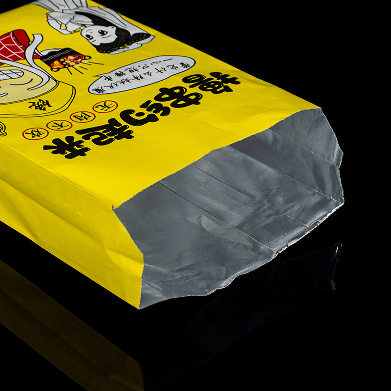 Custom Heat Preservation Resealable Take Away Barbecue Food Aluminum Foil Paper Bag for Packaging