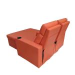 PU Leather Modern Reclining Chair Love Seat Sofa Bed