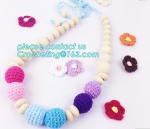 baby name pacifier holder, wood bead pacifier clip , baby shower gift, dummy