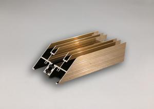 China Gold Silver Color Anodized Aluminum Profiles Extruded Aluminum T Slot wholesale