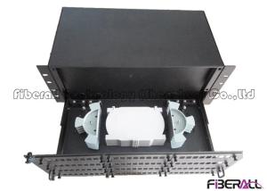 China Large Capacity Rack Mounted Fiber Optic Patch Panel 96 To 144 Fiber Terminal Box wholesale