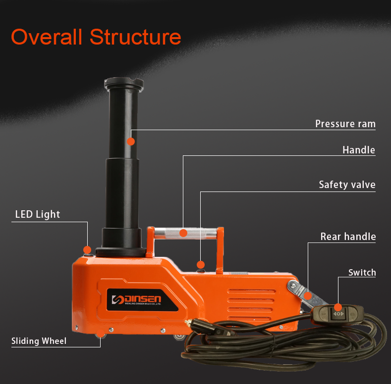 Lorry 10 Ton Hydraulic Bottle Jack 25A Max currnet ASME PASE-2014