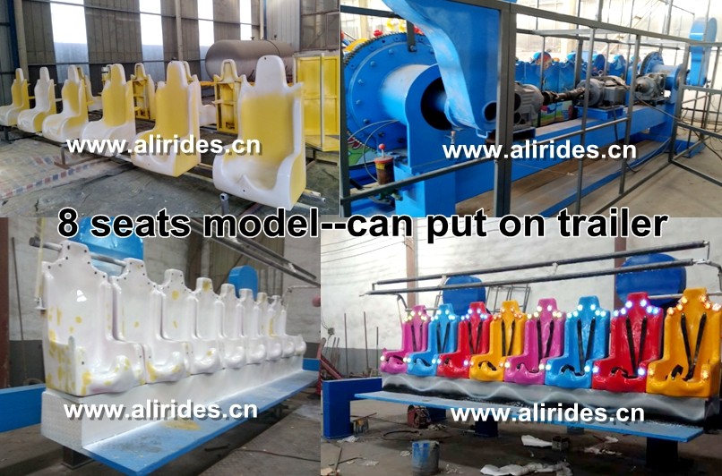Mobile Ride Amusement Equipment trailer mount super miami for sale funfair games