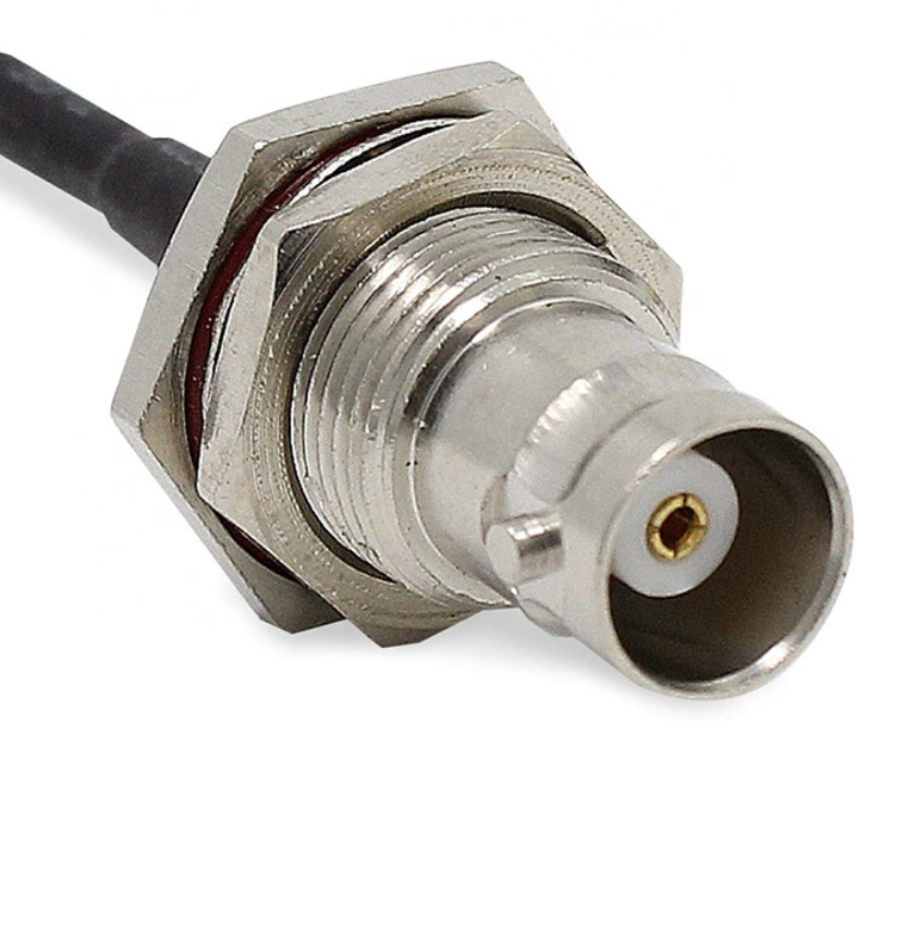 SMA BMA Female To Male Coaxial Cable BNC Connector Flange Mount RF