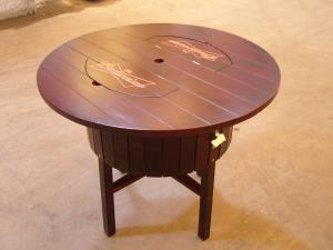 China solid wood, icebox, ice bucket, table with icebox wholesale