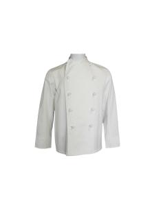 China 220 GSM Long Sleeve Chef Coat Cotton 100% Work Wear White wholesale