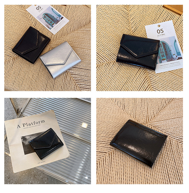 Availiable Women's Leather Card Wallet Holders with Coin Purse and Short Wallet Length