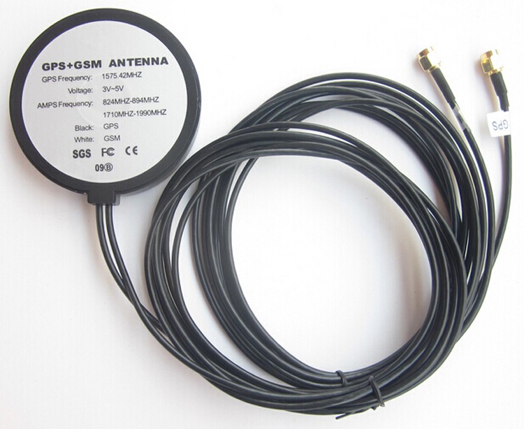 GPS/GSM Rugged Puck Combo Antenna with ts9 Jack Connector and Durable Construction