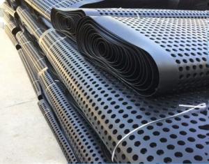 China Black White Dimple Plastic Drainage Board For Roof Greening Waterproofing wholesale