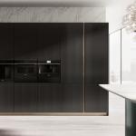 Classic Sleek Design Wood Veneer Kitchen Cabinet Tailored Customized Color