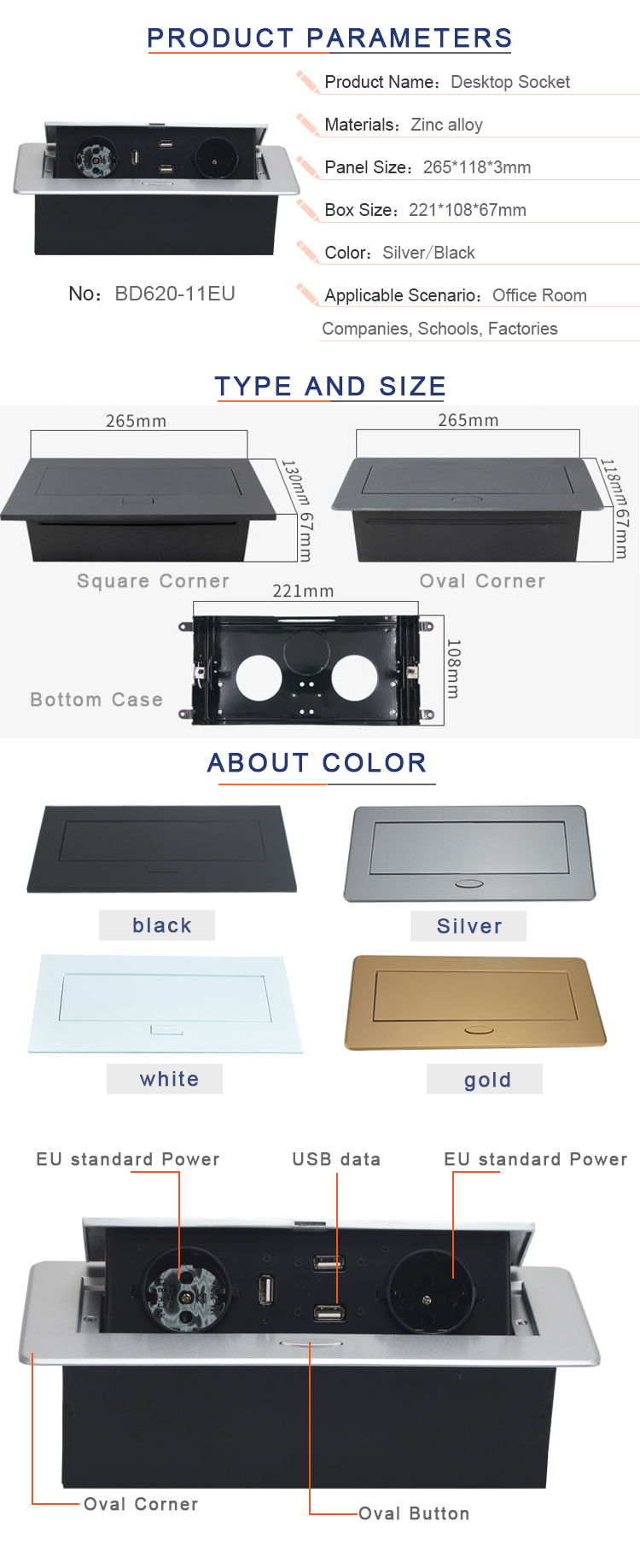 multifunctional hidden desktop mount pop up usb socket outlet manufacturer for conference table