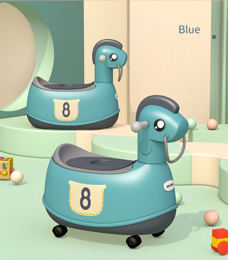 Mobile Splash-Proof Urinal Training Seat for Boys and Girls Animal Pattern Type Baby Basin