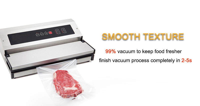 10in Vegetables Fruit Fresh Meat Packaging Transparent Vacuum Sealed Plastic Bags