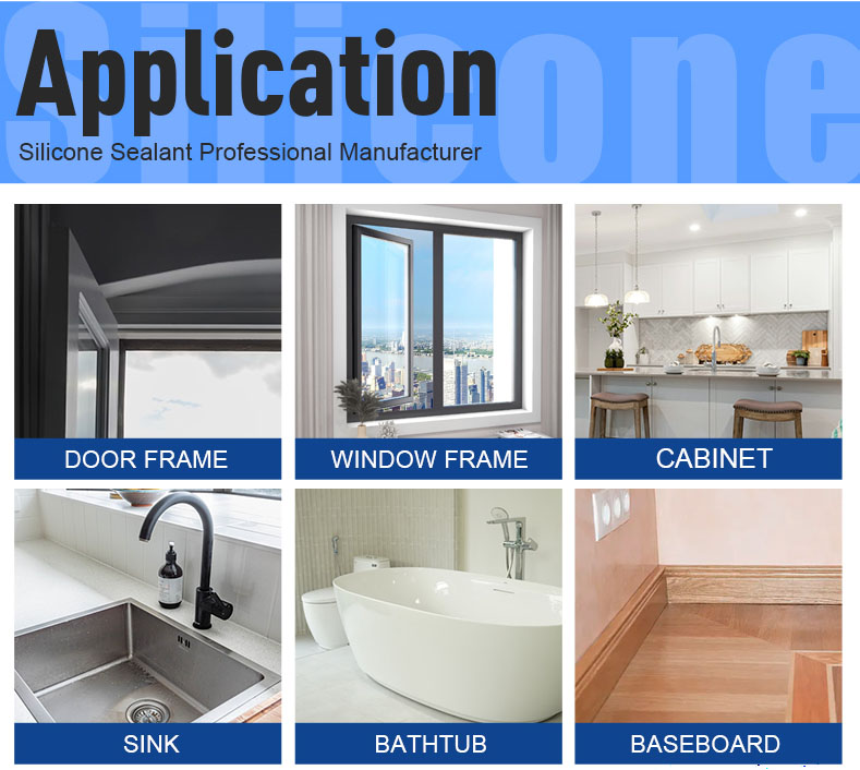 Weather Resistant Construction Neutral Silicone Sealant Window Door
