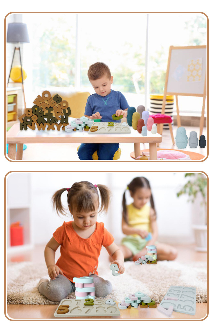 silicone puzzles educational children toys gifts