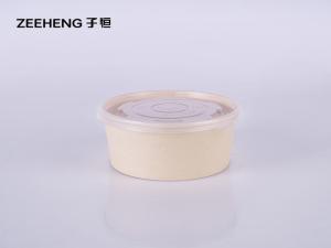 China Zeeheng Bamboo Round Salad Bowls 1300ml 50pcs Per Sleeve wholesale