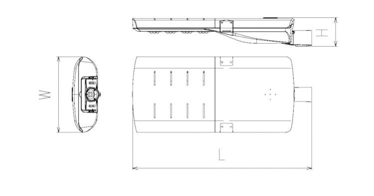 Waterproof High Lumen LED Street Light 100W 150W 200W 250W 300W with AC100-277V Input