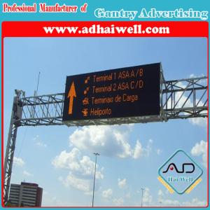 China Gantry Cross Road Traffic Billboard LED Screen Sign wholesale