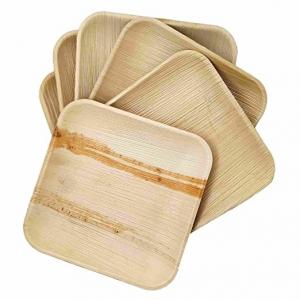 China Organic Compostable Palm Leaf Disposable Plates For Wedding Party on sale