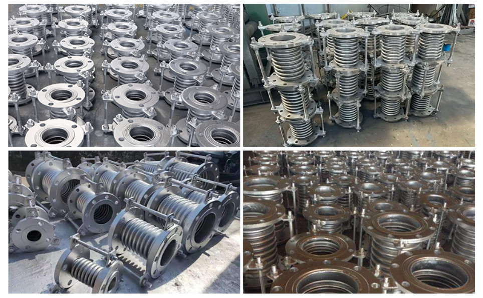 DN25-DN1200 Stainless Bellows Expansion Joint Flexible Metal Flanged Expansion Bellows Compensator