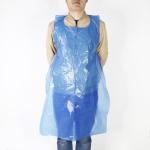 Sleeveless Disposable LDPE Apron , Latex Free Plastic Throw Away Aprons