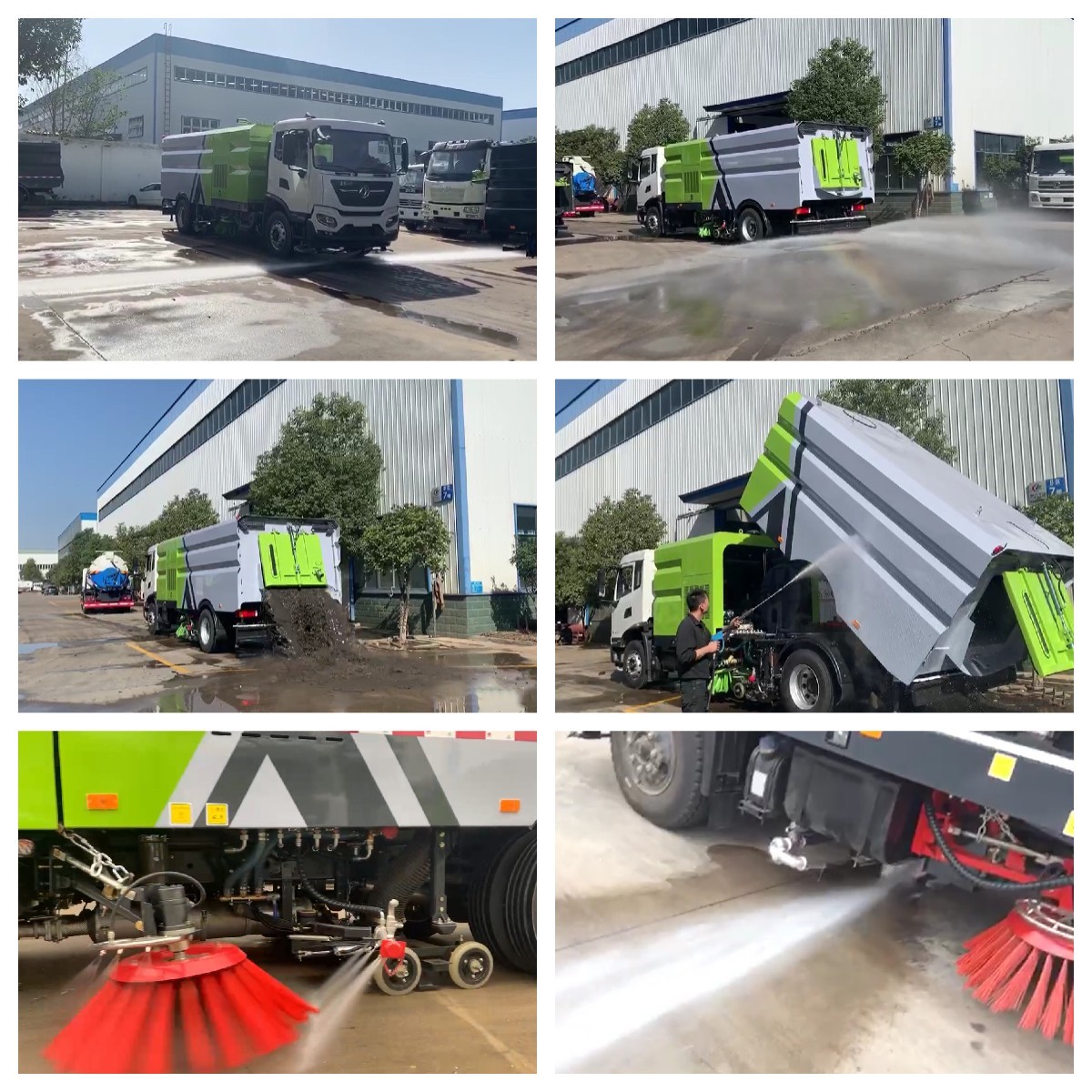 10 cbm Dongfeng 120hp Eu 5 Engine Street Clean Truck for High Pressure Road Jetter