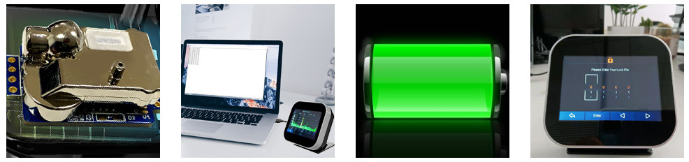 Compact IP21 Rated Indoor CO2 Meter Sensor IAQ Carbon Dioxide
