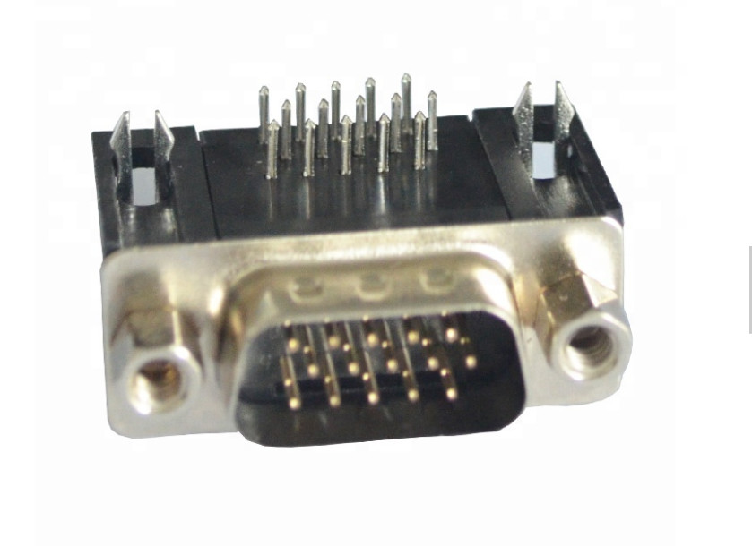 Male To Male D Sub Connector DIP Double Row With Tin Or Gold Over Nickel