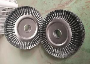 China Wire Descaling Brush / Knotted Wire Wheel Brush Four Knot Sections Combined wholesale
