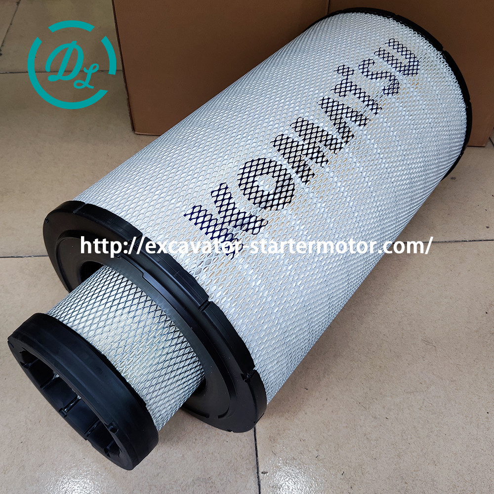 Air Filter Kit 600-185-6100 Element Assembly Excavator PC400-7