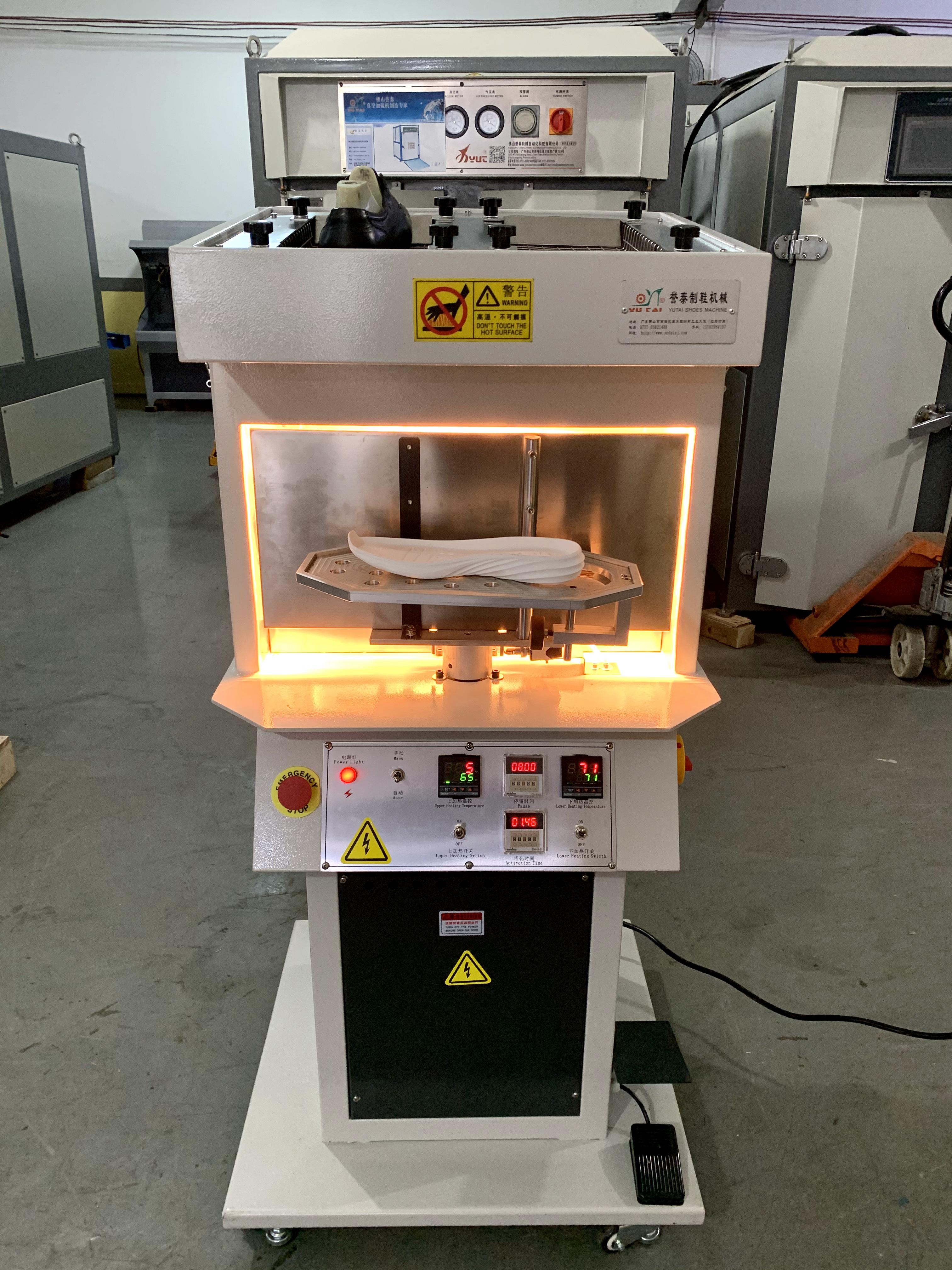 Automatic Rotary Infrared Glue Activator Machine 220V Shoe Manufacturing Machines