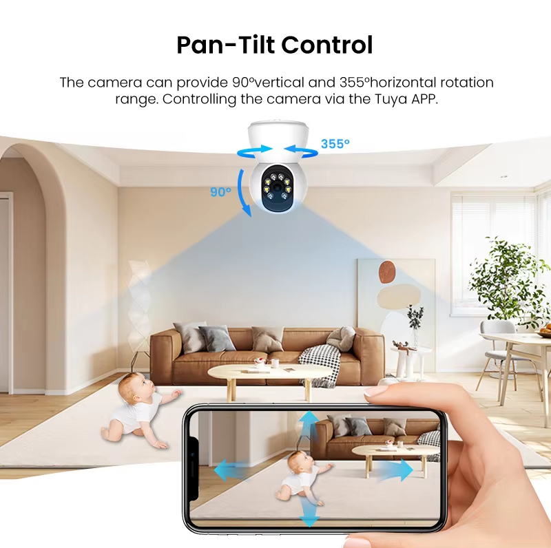 Security Camera Mini Wireless Wifi Camera Auto Tracking Motion Detection Home Network Camera