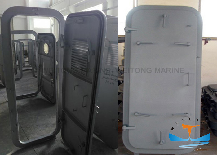 1200×600 Steel Marine Watertight Doors Square Corner Single Leaf With CCS Certificated